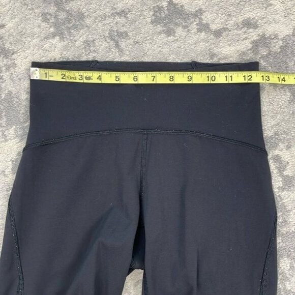 Lululemon Train Times Crop Leggings 17" Black Training Gym Work Out Sz 6 - Picture 9 of 13